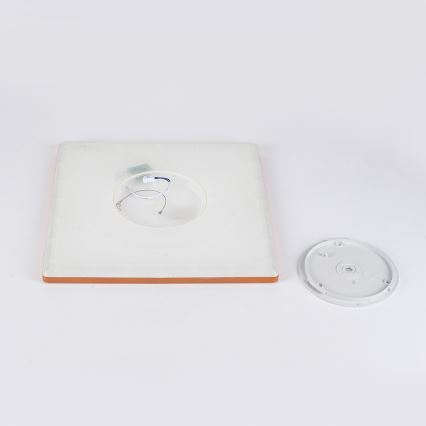 Brilagi - Plafonnier LED ULTRA SLIM pour salle de bains LED/24W/230V 42x42 cm or rose IP54