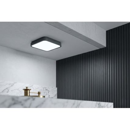 BRILAGI - Plafonnier LED pour salle de bains ZENNA LED/24W/230V 34,5x34,5 cm IP44 anthracite