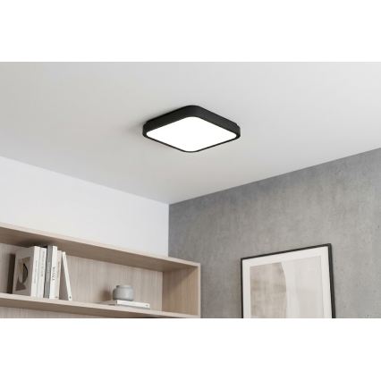 BRILAGI - Plafonnier LED pour salle de bains ZENNA LED/36W/230V 41x41 cm IP44 noir