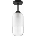 BRILAGI - Plafonnier LED RETRO GLASS 1xE27/60W/230V Ø 14 cm noir/blanc