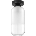 BRILAGI - Plafonnier LED RETRO GLASS 1xE27/60W/230V Ø 14 cm noir/blanc