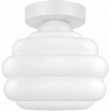 BRILAGI - Plafonnier LED RETRO GLASS 1xE27/60W/230V Ø 20 cm blanc/blanc