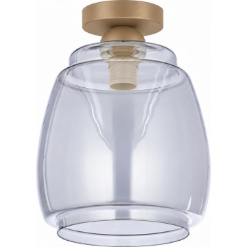 BRILAGI - Plafonnier LED RETRO GLASS 1xE27/60W/230V Ø 26 cm beige/gris fumé