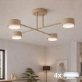 Brilagi - Plafonnier LED RGB+CCT dimmable en saillie MONO 4xGX53/14W/230V 2700-6500K Wi-Fi Tuya noir