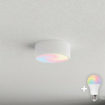 BRILAGI - Plafonnier LED RGBW CLARE à intensité variable 1xE27/12W/230V 2700-6500K Ø 20 cm blanc