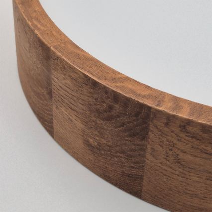 Brilagi - Plafonnier LED RGBW dimmable CARVALHO 2xE27/15W/230V 2700-6500K Wi-Fi chêne Ø 37,5 cm