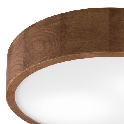 Brilagi - Plafonnier LED RGBW dimmable CARVALHO 2xE27/15W/230V 2700-6500K Wi-Fi chêne Ø 37,5 cm