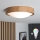 Brilagi - Plafonnier LED RGBW dimmable CARVALHO SLIM 1xE27/9W/230V 2700-6500K Wi-Fi chêne pr. 27 cm