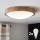 Brilagi - Plafonnier LED RGBW dimmable CARVALHO SLIM 2xE27/9W/230V 2700-6500K Wi-Fi chêne Ø 37 cm