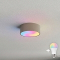 BRILAGI - Plafonnier LED RGBW dimmable CLARE 1xE27/12W/230V 2700-6500K Ø 20 cm beige