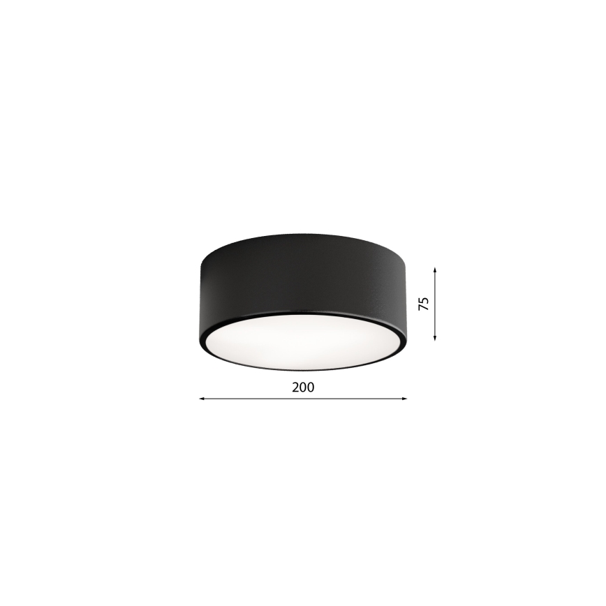 BRILAGI - Plafonnier LED RGBW dimmable CLARE 1xE27/12W/230V 2700-6500K Ø 20 cm noir