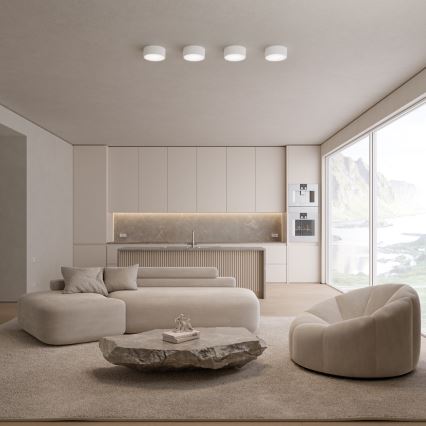 Brilagi - Plafonnier LED RGBW CLARE à intensité variable 1xE27/9W/230V 2700-6500K Ø 20 cm Wi-Fi blanc