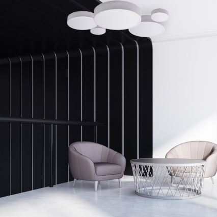 Brilagi - Plafonnier LED RGBW CLARE à intensité variable 1xE27/9W/230V 2700-6500K Ø 20 cm Wi-Fi blanc