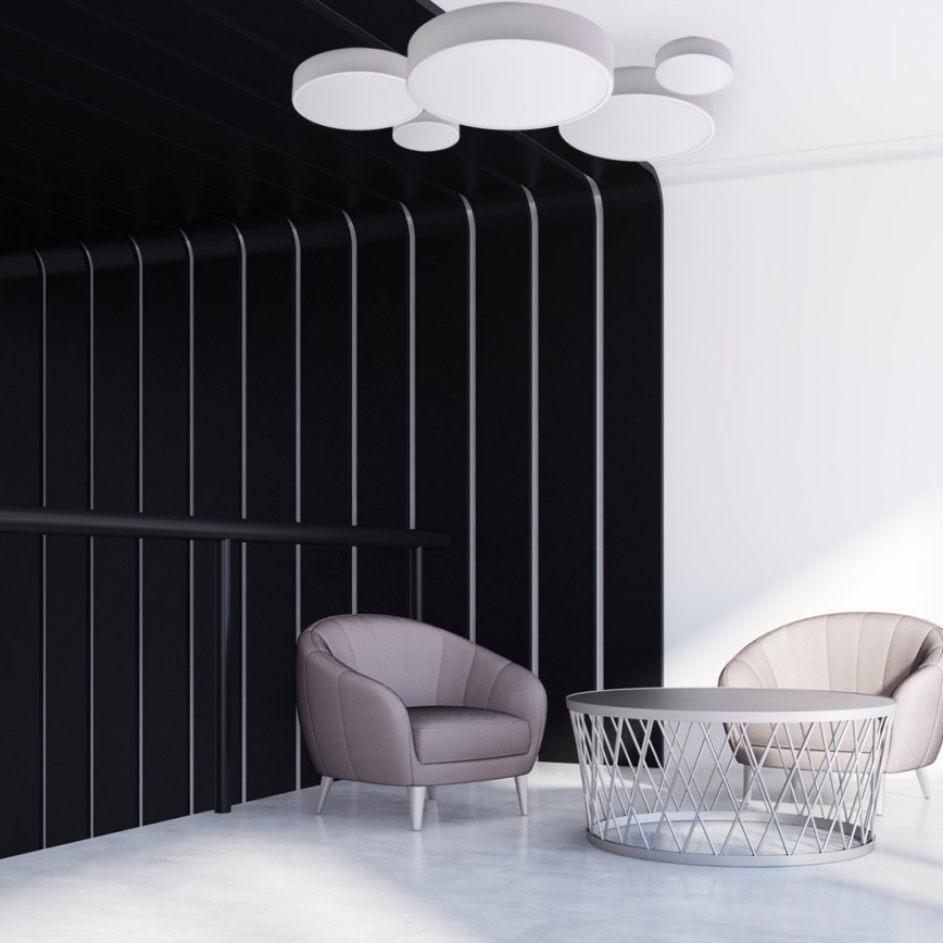 Brilagi - Plafonnier LED RGBW CLARE à intensité variable 1xE27/9W/230V 2700-6500K Ø 20 cm Wi-Fi blanc