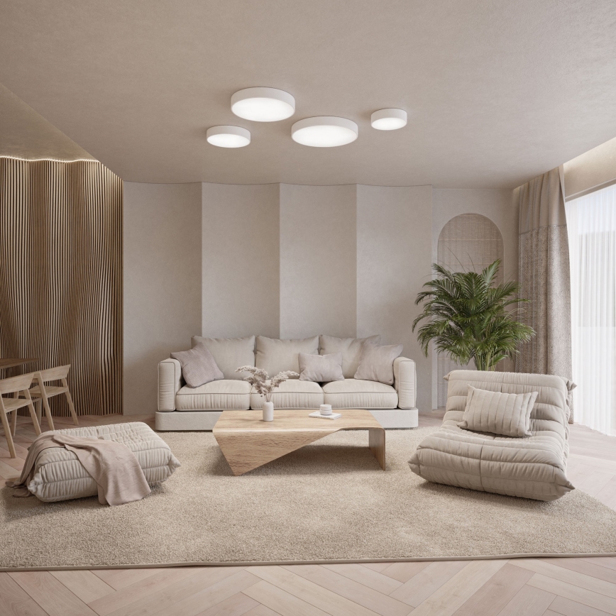 Brilagi - Plafonnier LED RGBW CLARE à intensité variable 1xE27/9W/230V 2700-6500K Ø 20 cm Wi-Fi blanc