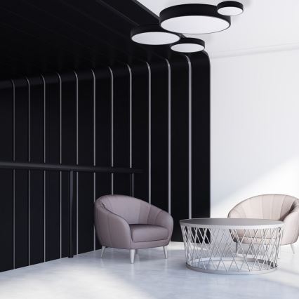 Brilagi - Plafonnier LED RGBW dimmable CLARE 1xE27/9W/230V 2700-6500K Ø 20 cm Wi-Fi noir