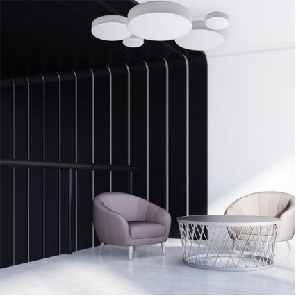 Brilagi - Plafonnier LED RGBW dimmable CLARE 3xE27/9W/230V 2700-6500K Ø 40 cm Wi-Fi blanc