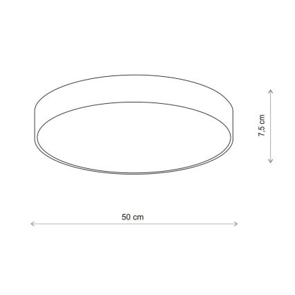 Brilagi - Plafonnier LED RGBW dimmable CLARE 4xE27/9W/230V 2700-6500K Ø 50 cm Wi-Fi beige