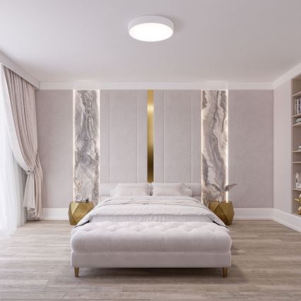 Brilagi - Plafonnier LED RGBW dimmable CLARE 4xE27/9W/230V 2700-6500K Ø 50 cm Wi‑Fi blanc