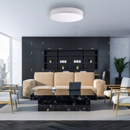 Brilagi - Plafonnier LED RGBW dimmable CLARE 5xE27/9W/230V 2700-6500K Ø 60 cm Wi-Fi blanc