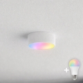 BRILAGI - Plafonnier LED RGBW dimmable pour salle de bains CLARE 1xE27/12W/230V 2700-6500K Ø 20 cm IP54 blanc
