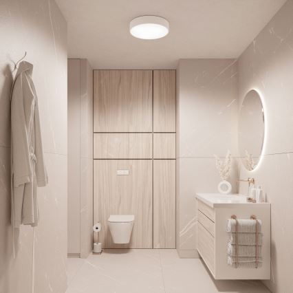 BRILAGI - Plafonnier LED RGBW dimmable pour salle de bains CLARE 2xE27/12W/230V 2700-6500K Ø 30 cm IP54 blanc