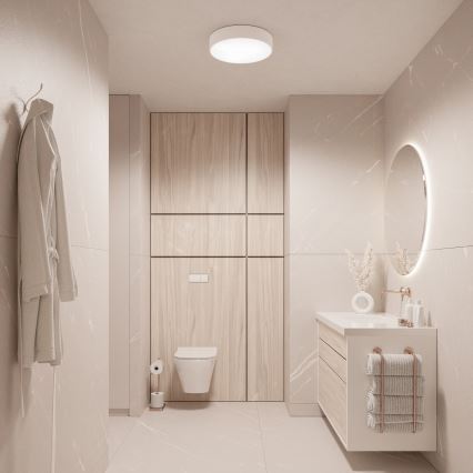 BRILAGI - Plafonnier LED RGBW dimmable pour salle de bains CLARE 3xE27/12W/230V 2700-6500K Ø 40 cm IP54 blanc