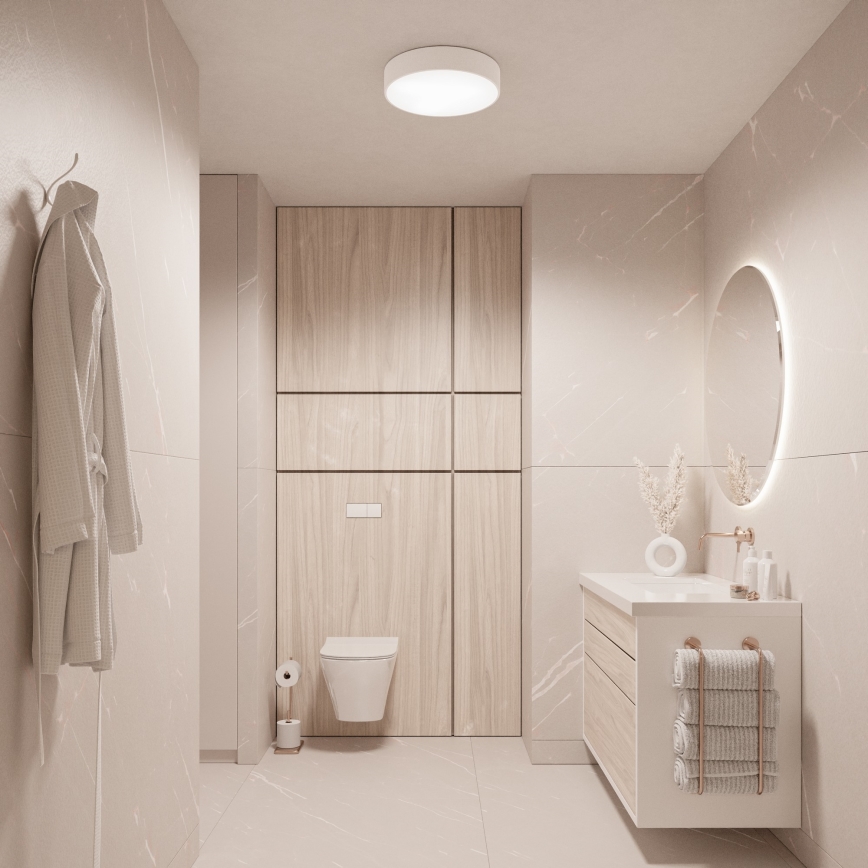 BRILAGI - Plafonnier LED RGBW dimmable pour salle de bains CLARE 3xE27/12W/230V 2700-6500K Ø 40 cm IP54 blanc