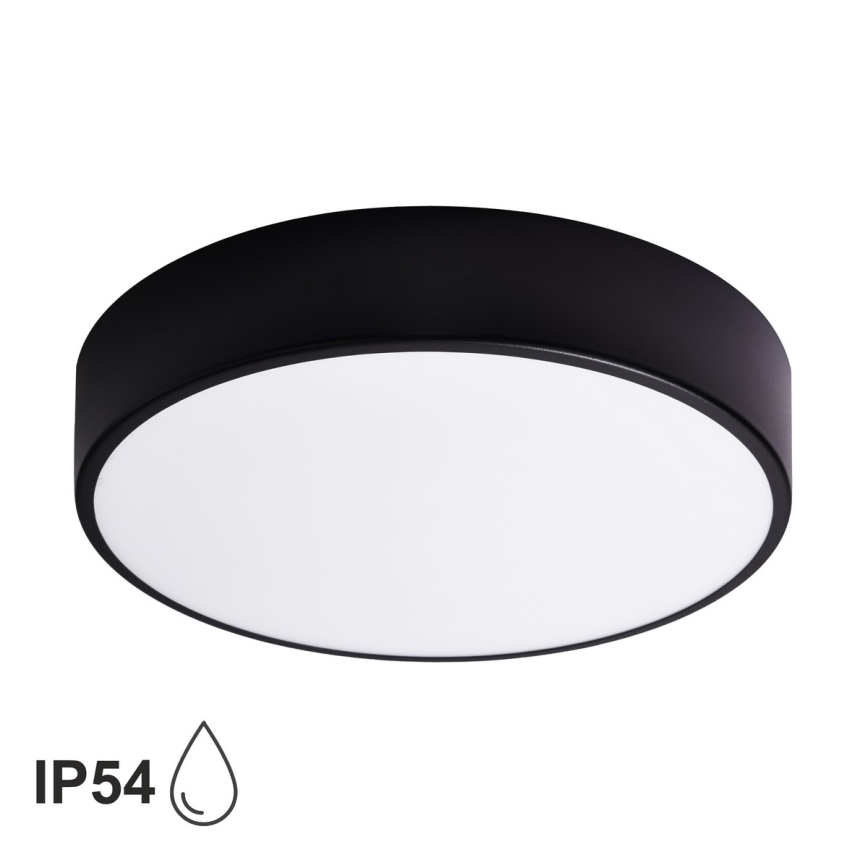 Brilagi - Plafonnier de salle de bains LED RGBW à intensité réglable CLARE 3xE27/9W/230V 2700-6500K Ø 40 cm IP54 Wi-Fi noir