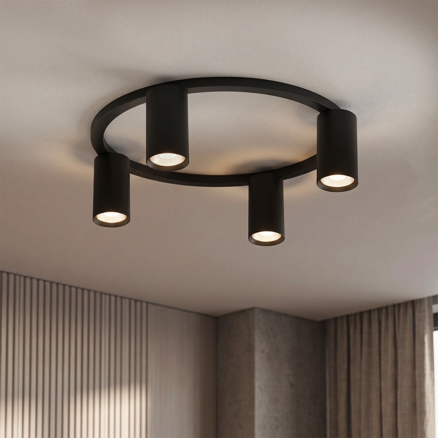 Brilagi - Plafonnier LED RGBW dimmable SELE 4xGU10/6,5W/230V 2700-6500K noir