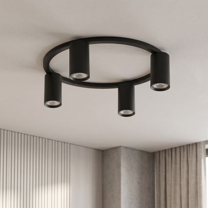 Brilagi - Plafonnier LED RGBW dimmable SELE 4xGU10/6,5W/230V 2700-6500K noir
