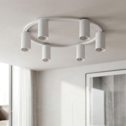 Brilagi - Plafonnier LED RGBW dimmable SELE 6xGU10/6,5W/230V 2700-6500K blanc + télécommande