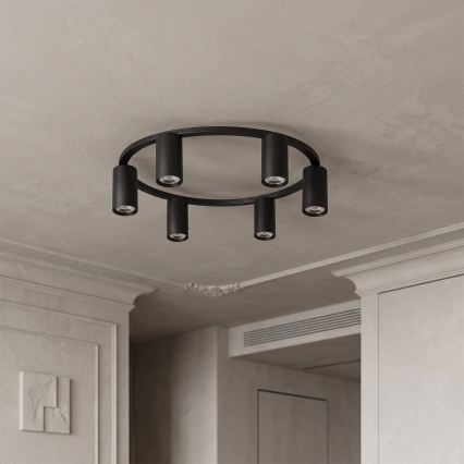 Brilagi - Plafonnier LED RGBW dimmable SELE 6xGU10/6,5W/230V 2700-6500K noir + télécommande