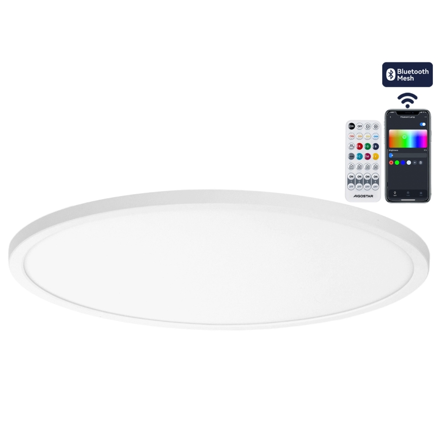 Brilagi - Plafonnier LED RGBW dimmable VIBE LED/36W/230V 3000-6500K Ø 40 cm blanc + télécommande