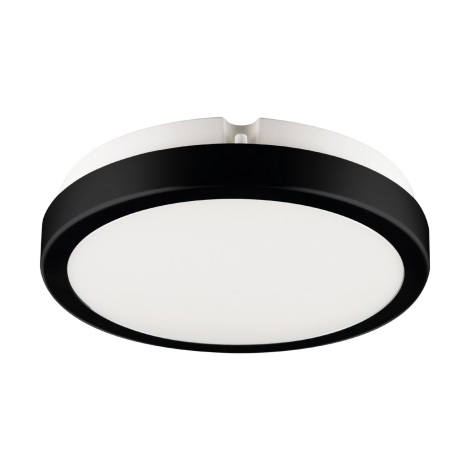 Brilagi - Plafonnier LED salle de bain PERA LED/12W/230V d. 18 cm IP65 noir