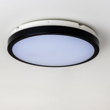 Brilagi - Plafonnier LED salle de bain PERA LED/24W/230V d. 28 cm IP65 noir