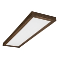 Brilagi - Plafonnier LED salle de bain WOODY FRAME LED/50W/230V 120x30 cm IP44 noyer