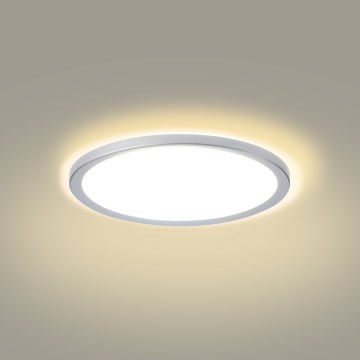 Brilagi - Plafonnier LED salle de bains ULTRA SLIM LED/18W/230V Ø 30 cm argenté IP54