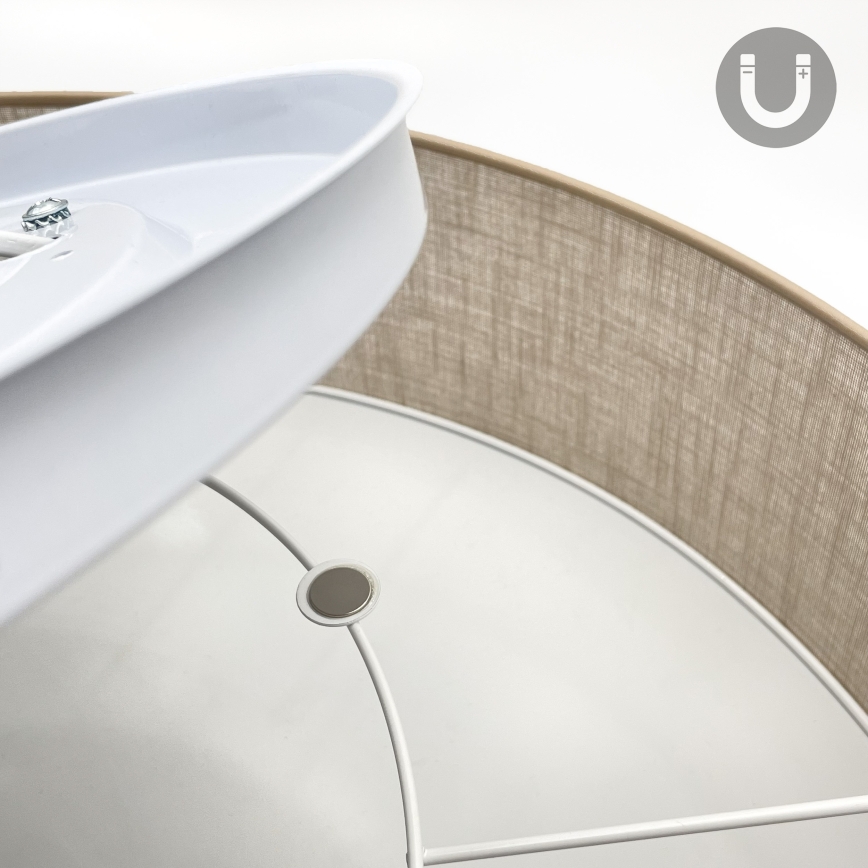 Brilagi - Plafonnier LED SIRIJA 4xE27/60W/230V Ø 60 cm beige