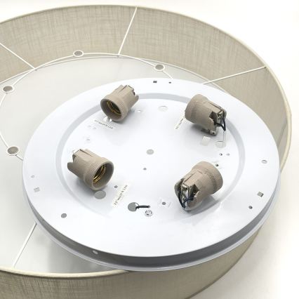 Brilagi - Plafonnier LED SIRIJA 4×E27/60W/230V Ø 60 cm crème