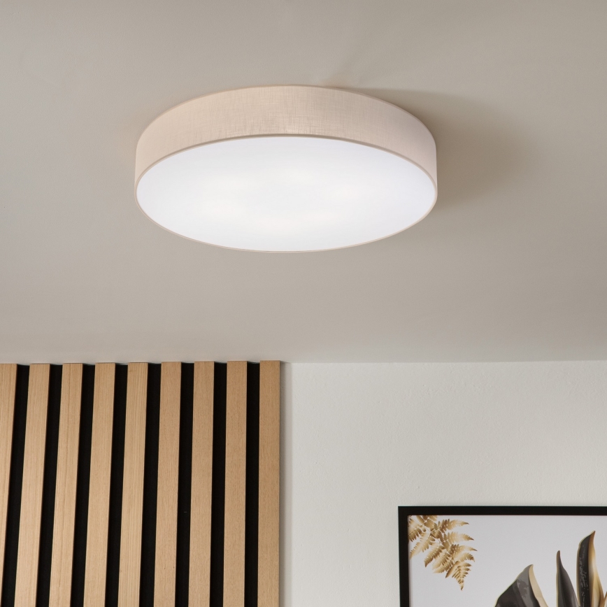 Brilagi - Plafonnier LED SIRIJA 6xE27/15W/230V Ø 80 cm beige