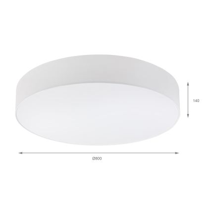 Brilagi - Plafonnier LED SIRIJA 6xE27/15W/230V Ø 80 cm blanc