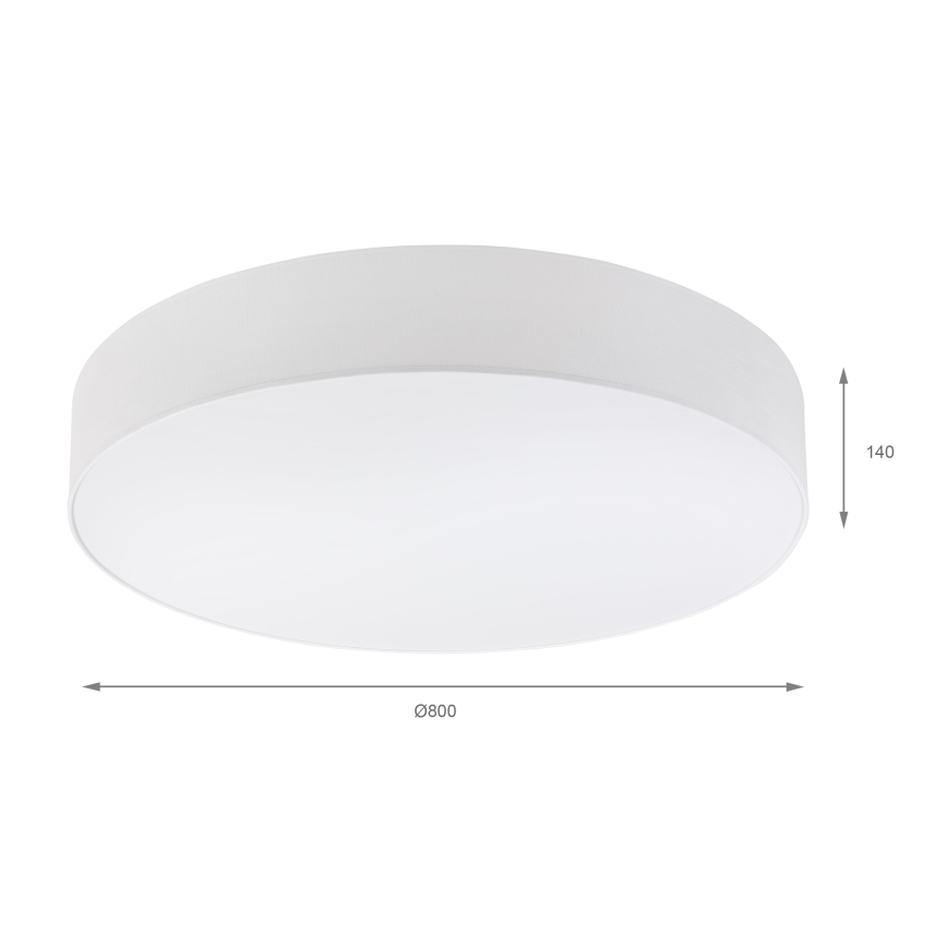 Brilagi - Plafonnier LED SIRIJA 6xE27/15W/230V Ø 80 cm blanc
