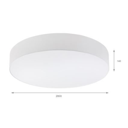 Brilagi - Plafonnier LED SIRIJA 6xE27/60W/230V, Ø 80 cm, blanc