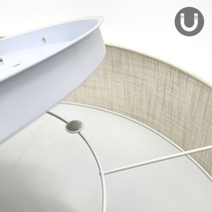 Brilagi - Plafonnier LED SIRIJA 6xE27/60W/230V Ø 80 cm crème