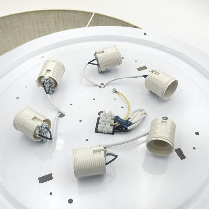 Brilagi - Plafonnier LED SIRIJA 6xE27/60W/230V Ø 80 cm crème