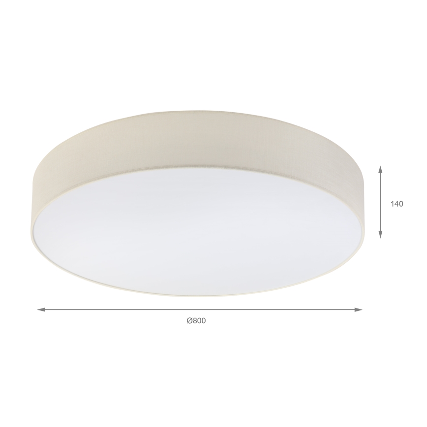 Brilagi - Plafonnier LED SIRIJA 6xE27/60W/230V Ø 80 cm crème