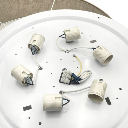 Brilagi - Plafonnier LED SIRIJA 6×E27 60 W / 230 V, Ø 80 cm, beige