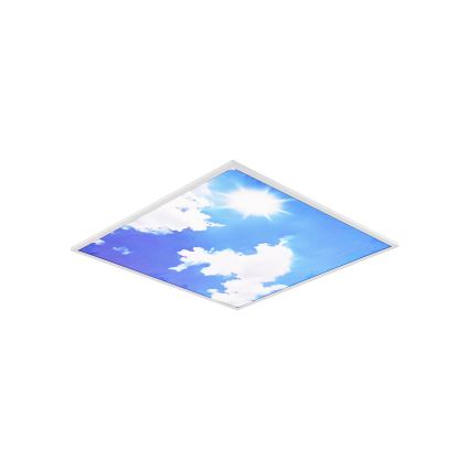 Brilagi - Plafonnier LED SLIMFRAME SKY LED/58W/230V 60x60 cm argenté/bleu