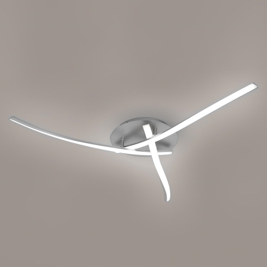 Brilagi - Plafonnier LED STRIPES 24W/230V Ø 64 cm argenté